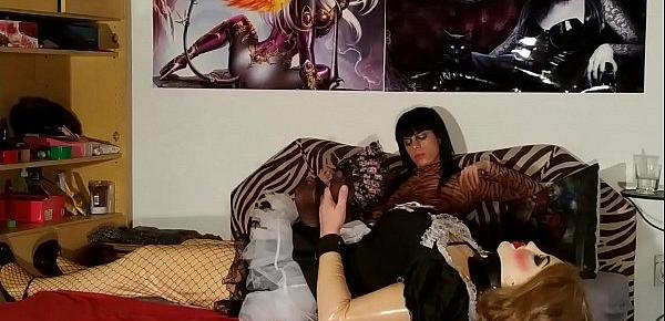  Beth Kinky - Mistress use french maid fembot for foot massage pt2 HD